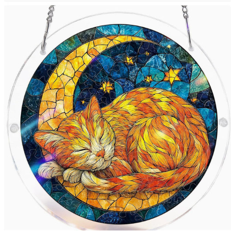 Sonnenfänger Acryl rund 18,8 cm – Farbspektrum-Design -    Zorenza