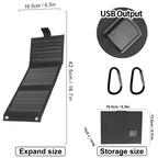 Solar Ladegerät Faltbar – Portable USB Stromversorgung für Outdoor -    Zorenza
