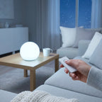 LED-Kugellampe mit Akku und Fernbedienung, 3 Lichtfarben, 15/20 cm -    Zorenza