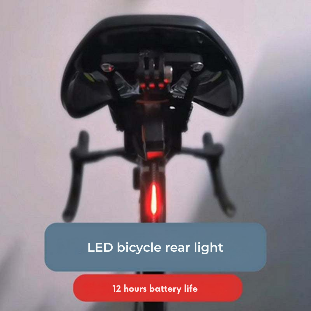 Fahrrad-Rücklicht LED mit USB-Aufladung -    Zorenza