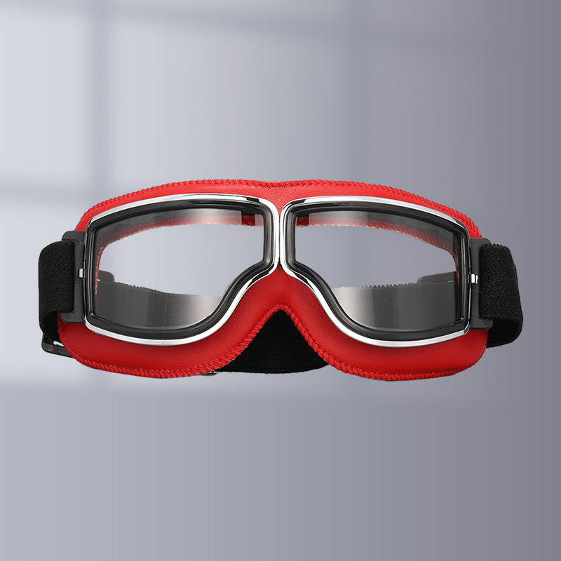 Motorradbrille Vintage mit einstellbarem Band -    Zorenza