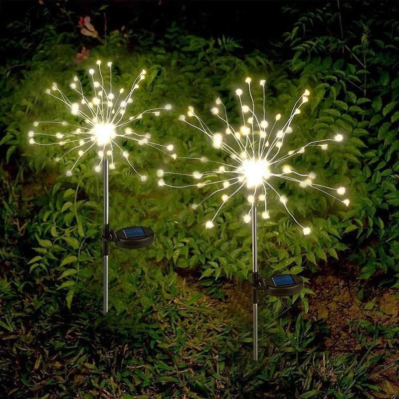Solar-Feuerwerk-Lichterkette mit flexiblen Ästen -    Zorenza
