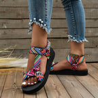 Damen-Sandalen mit Ethnomuster -    Zorenza
