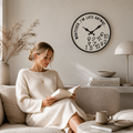 Wanduhr Durcheinandergewürfelte Zahlen – Modernes Design -    Zorenza
