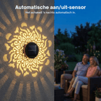Solar-Projektionsleuchte mit Mandala-Muster -    Zorenza