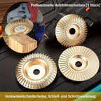 Holzschleifscheiben-Set für Winkelschleifer – 3 Formen -    Zorenza