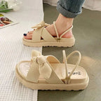 Damensandalen mit Schleifendetail – Verstellbare Riemchen -    Zorenza