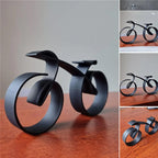 Fahrrad-Skulptur aus Eisen – Minimalistische Dekoration Zorenza
