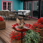 Vogeltränke Blütenform Metall – Wetterfest für Garten und Terrasse -    Zorenza