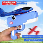 Flugzeug-Abschussgerät Dino mit Schaumstoff-Flugzeug -    Zorenza
