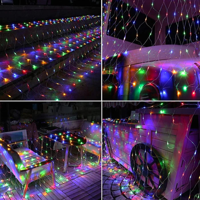 Solar-Lichternet LED mit Netzstruktur für Garten und Terrasse -    Zorenza