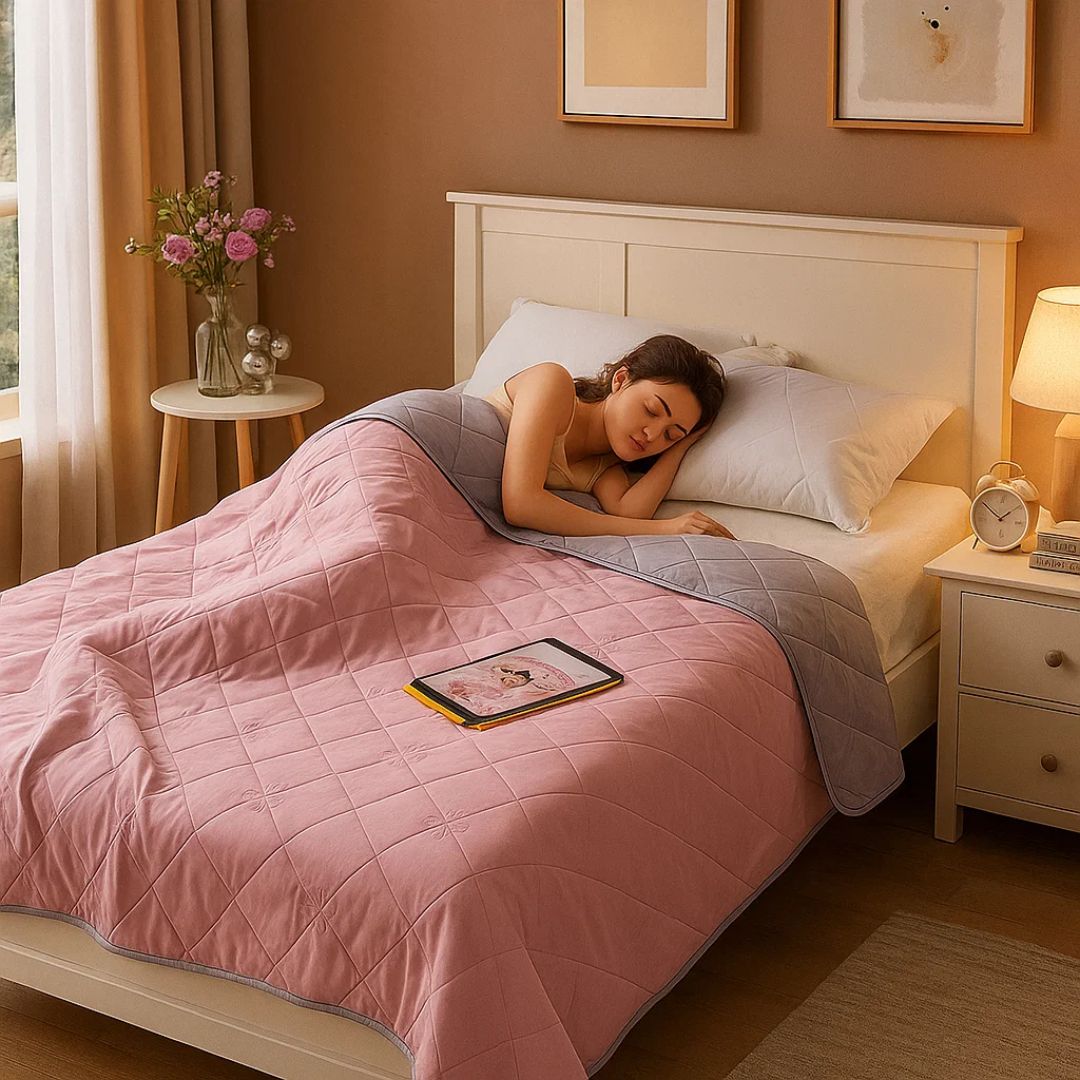 Kühlende Decke mit Seidenfaser – Temperaturregulierend -    Zorenza