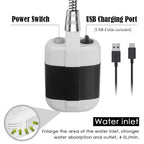 Campingdusche USB Akku mit faltbarem Wassereimer 20L -    Zorenza