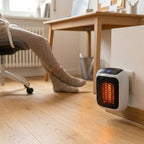 Steckdosen-Heizlüfter 400 W mit Thermostat 15–32 °C und Display -    Zorenza