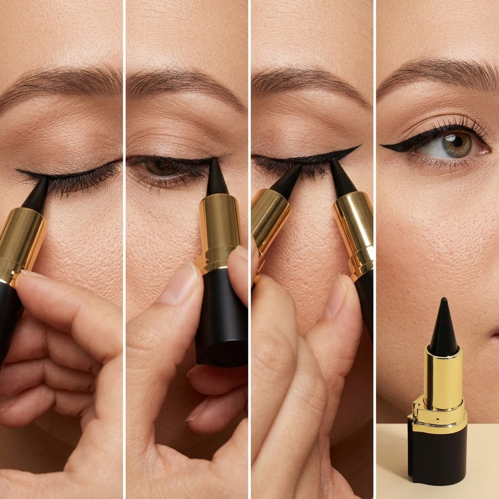 Gel-Eyeliner-Stick mit spitzer Mine für Lidstrich und Wings, 3 g -    Zorenza