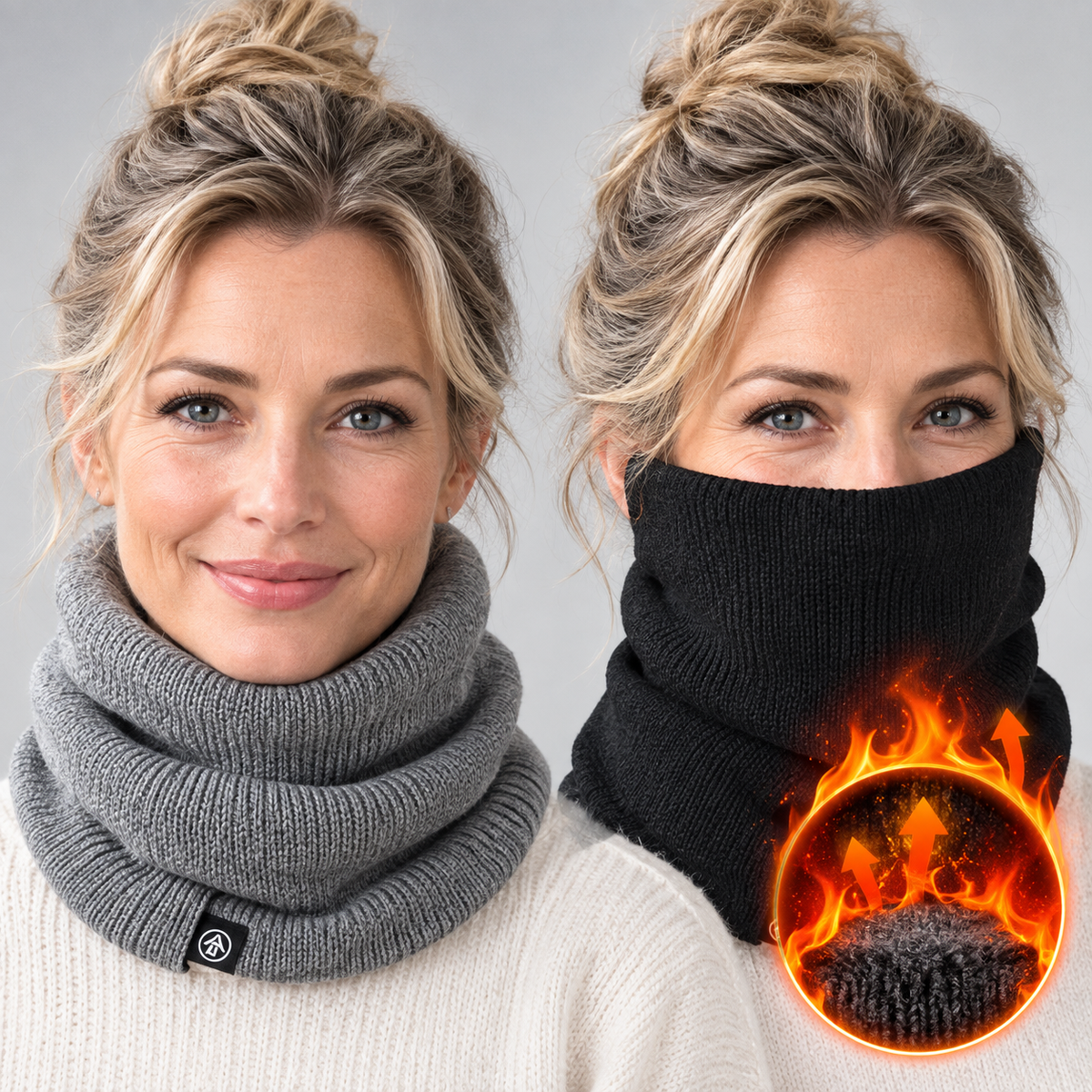 Multifunktions-Schlauchschal mit Fleece-Futter -    Zorenza