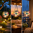 Solarlaterne Eisen mit Schmetterlingsmotiv – Garten und Terrasse -    Zorenza