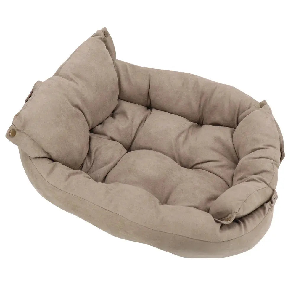 3-in-1 Haustierbett – Sofa, Matte oder Schlafhöhle in einem Zorenza