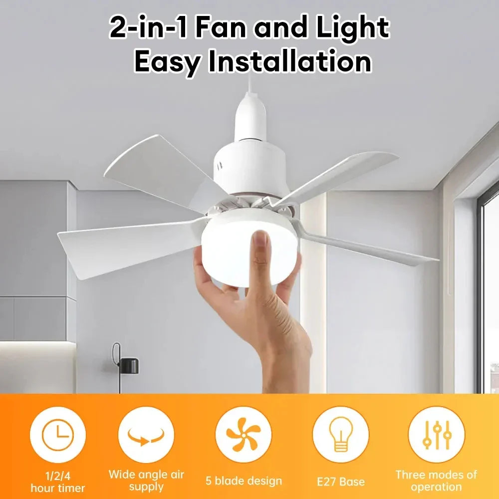 Deckenventilator mit LED-Beleuchtung und Fernbedienung -    Zorenza