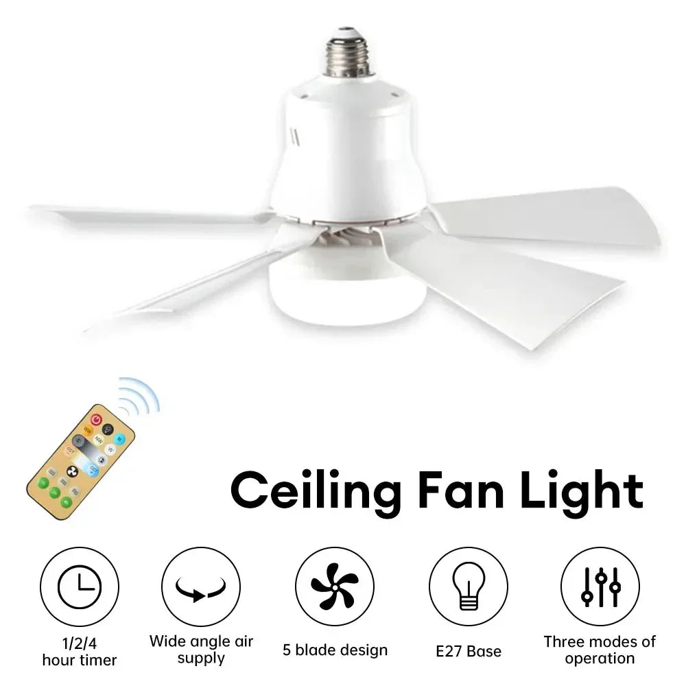 Deckenventilator mit LED-Beleuchtung und Fernbedienung -    Zorenza