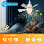 Deckenventilator mit LED-Beleuchtung und Fernbedienung -    Zorenza