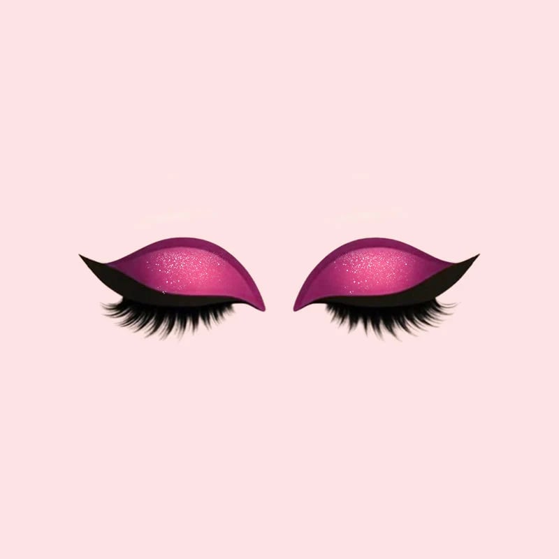 Augen-Makeup Patch mit Lidschatten und Wimpern -    Zorenza