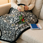 Kuscheldecke zum Ausmalen aus Flanell inkl. 24 Acrylmarker – ca. 130 × 150 cm, 5 Motive -    Zorenza
