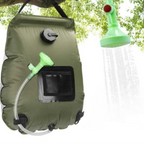 Solar Campingdusche – Aufblasbarer Wasserbehälter mit Sonnenheizung -    Zorenza