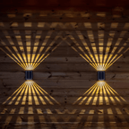 Solar-Wandleuchte mit Dual-Beam Effekt -    Zorenza