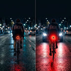 Rücklicht für Fahrrad mit Bremslicht-Funktion und 6 Modi -    Zorenza