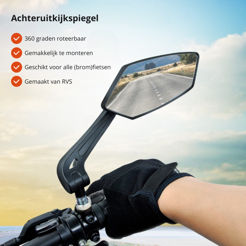 Verstellbarer Fahrradspiegel mit 360°-Drehung – Universelle Lenkerhalterung Zorenza