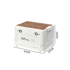 Klappbox mit Holzdeckel für Camping und Haushalt -    Zorenza