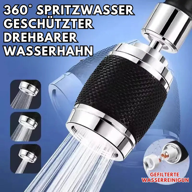 360° drehbarer Spritzwasserschutz-Wasserhahn-Aufsatz – Einfaches und sauberes Spülen Zorenza