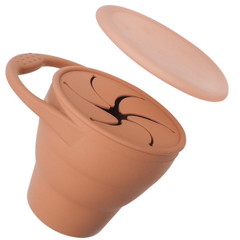 Snackbecher Silikon mit auslaufsicherem Deckel für Kinder -    Zorenza
