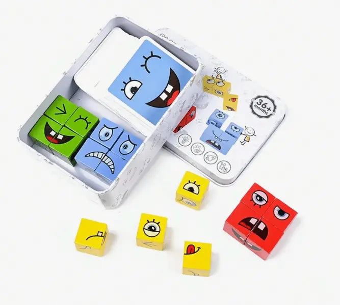 3D-Gesichtspuzzle – Lustiges & Lernförderndes Spielzeug Zorenza