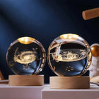 3D Gravierte Kristallkugel-Lampe – Warmes LED-Nachtlicht Zorenza