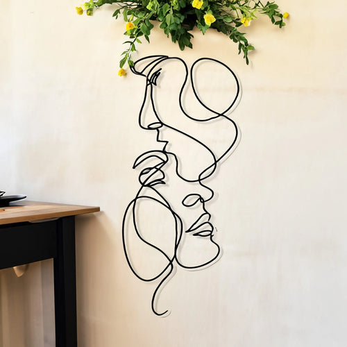 3D Metall-Wanddekoration im minimalistischen Design Zorenza