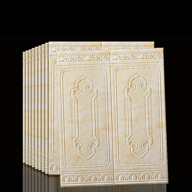 3D-Wandpaneele Selbstklebend – Wasserdicht, 10er-Set Zorenza