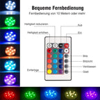 LED-Tauchlicht mit Fernbedienung für Pool und Aquarium -    Zorenza