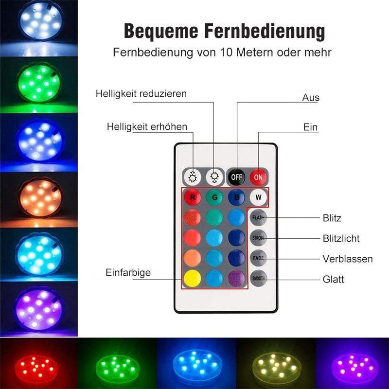 LED-Tauchlicht mit Fernbedienung für Pool und Aquarium -    Zorenza