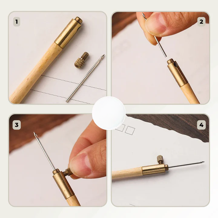 Tamburiersticknadel-Set mit auswechselbaren Nadeln Zorenza