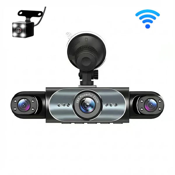 Dashcam 360° 4-Kamera-System mit Nachtsicht und Parküberwachung -    Zorenza
