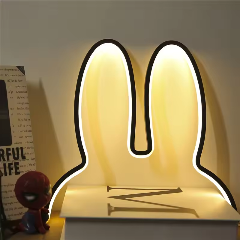 Hasen-Nachtlicht LED mit Farbwechsel und USB-Aufladung -    Zorenza