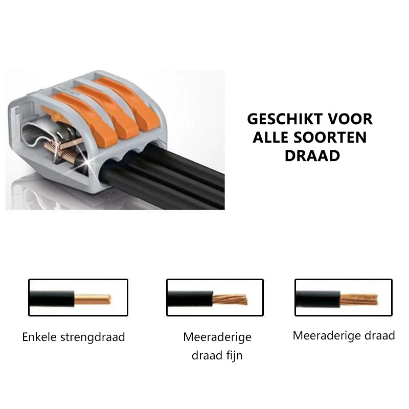 Drahtverbinder-Set – Schnelle elektrische Verbindungen ohne Werkzeug -    Zorenza