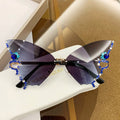 Sonnenbrille Schmetterling mit Kristallverzierung -    Zorenza