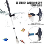 Aquarium Wasserwechsler automatisch mit Kiesreiniger -    Zorenza