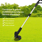 Akku-Rasentrimmer mit Kantenschneider – 2-in-1 Funktion Zorenza