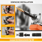 Winkelschleifer-Adapter für Schleifen, Polieren und Schneiden -    Zorenza