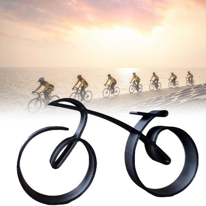 Fahrrad-Skulptur aus Eisen – Minimalistische Dekoration Zorenza