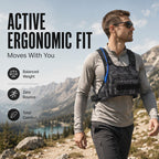Brusttasche mit ergonomischem Tragesystem -    Zorenza